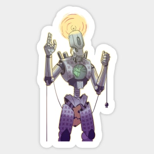 Saint Mechel of Mars Sticker